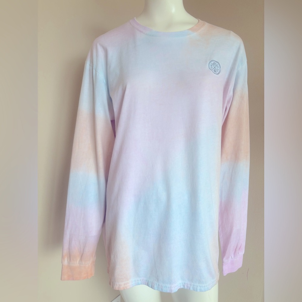 Sand Cloud Tie Dye Sherbet Organic Cotton Long Sleeve Tee T-Shirt Size Medium - Picture 2 of 12